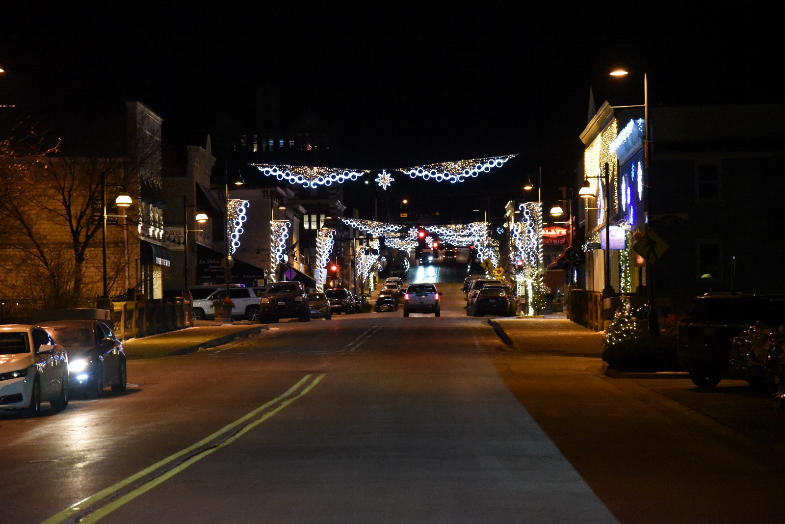 Lemont Downtown at Christmas