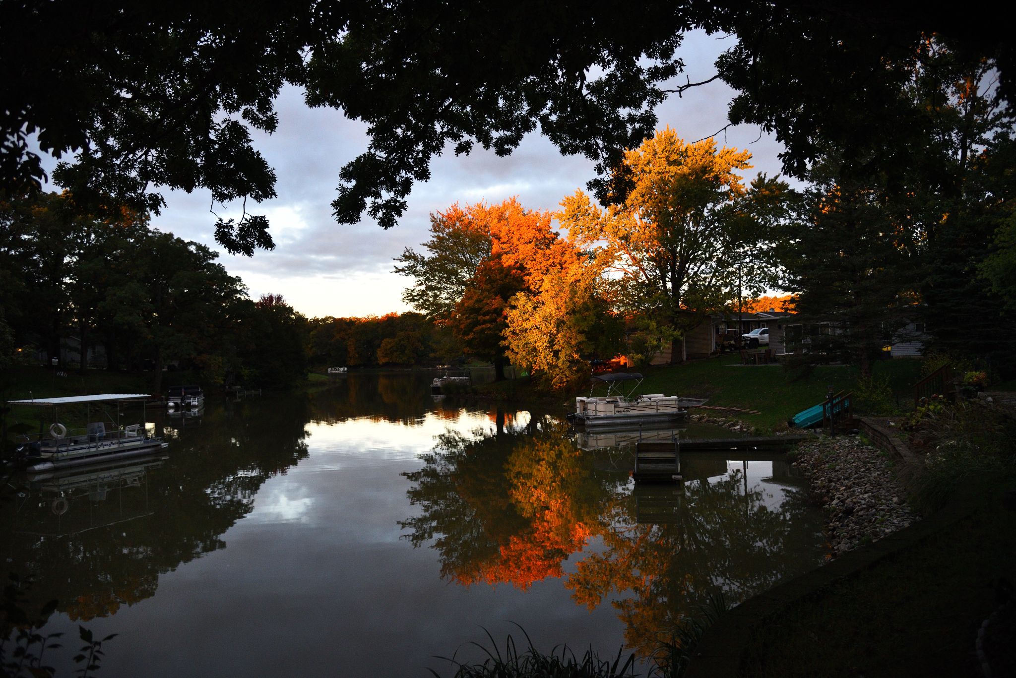 Fall colors on our channel