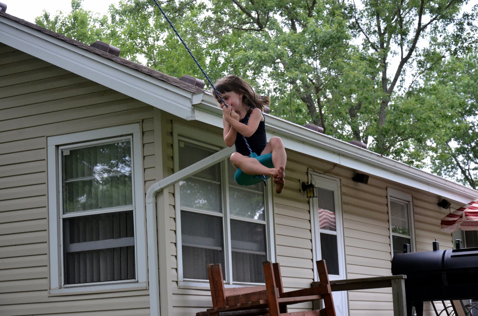 Rylee on the swing