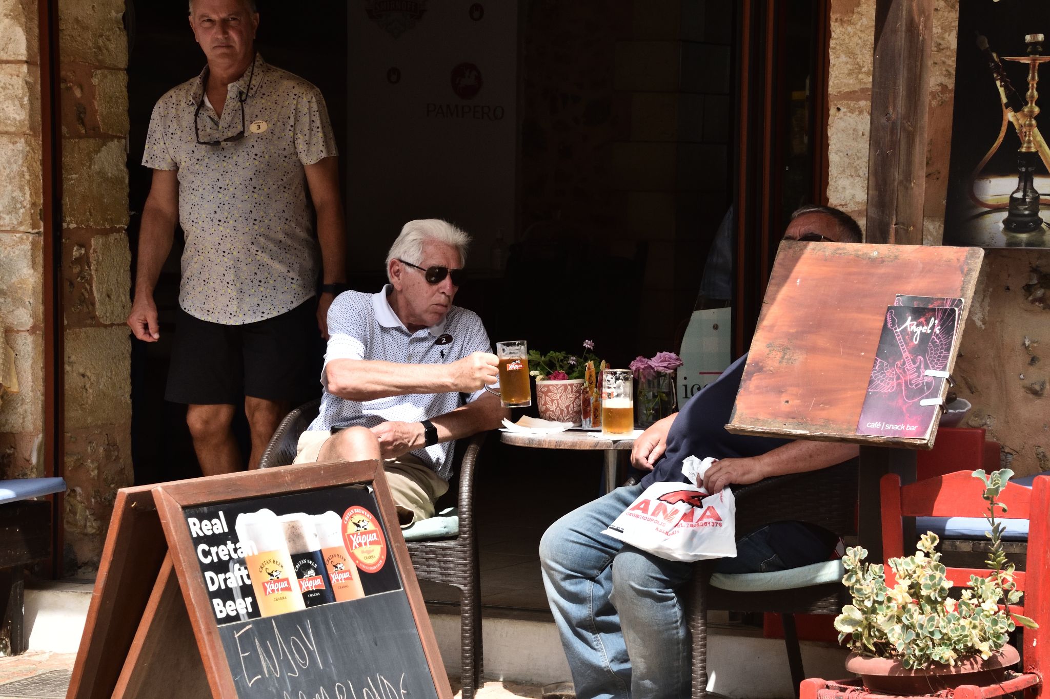 Drinking the local brews