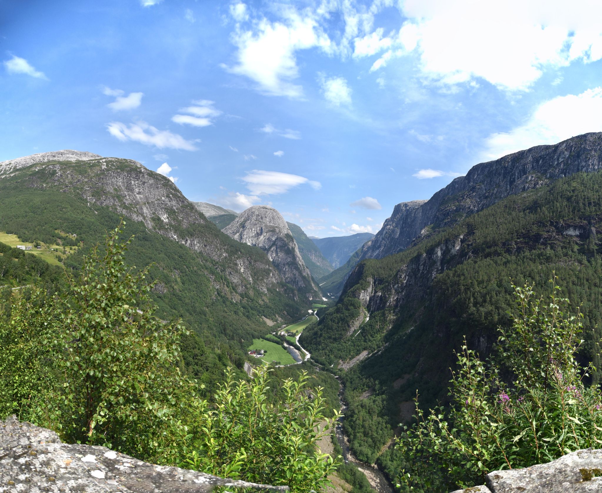Patio View from Stalheim Hotel
