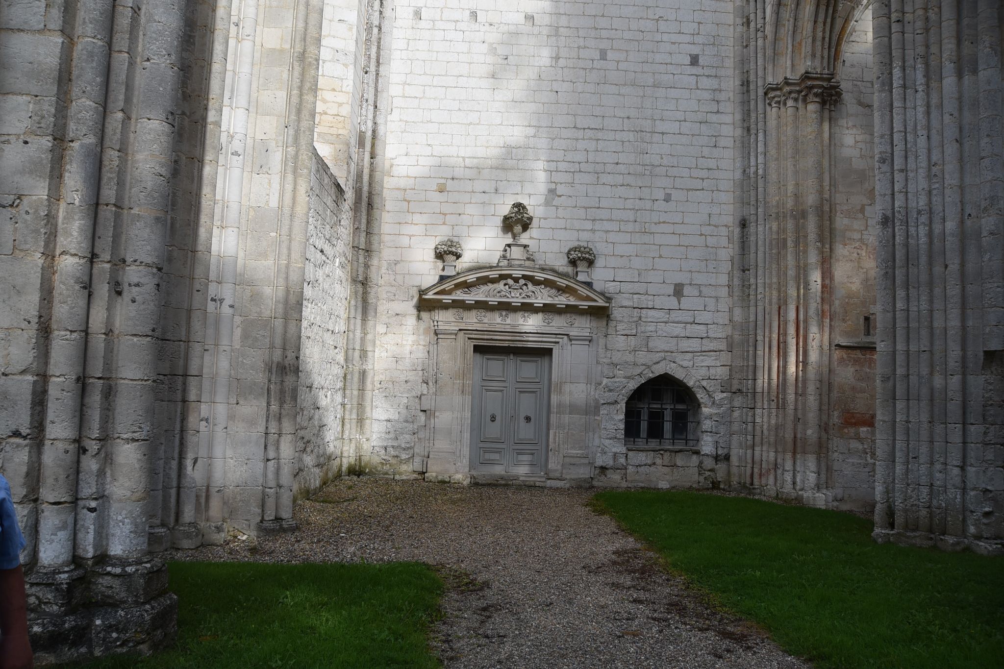 the medieval ruins of The Abbey of Saint-Wandrille (Abbaye de Fontenelle) in Rives-en-Seine, Normandy, France.